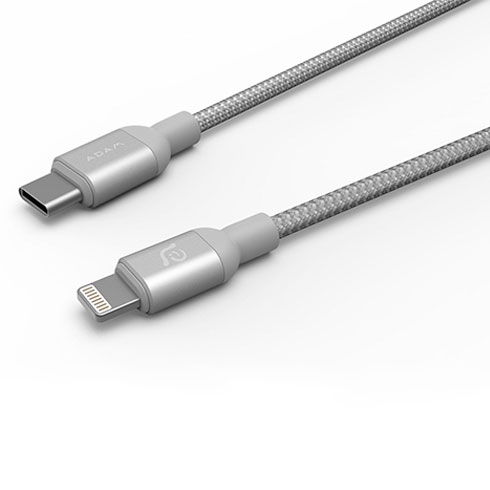 Adam Elements kábel Peak II C200B USB-C to Lightning 2m - Silver 