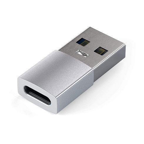 Satechi adaptér USB 3.0 to USB-C - Silver Aluminium 