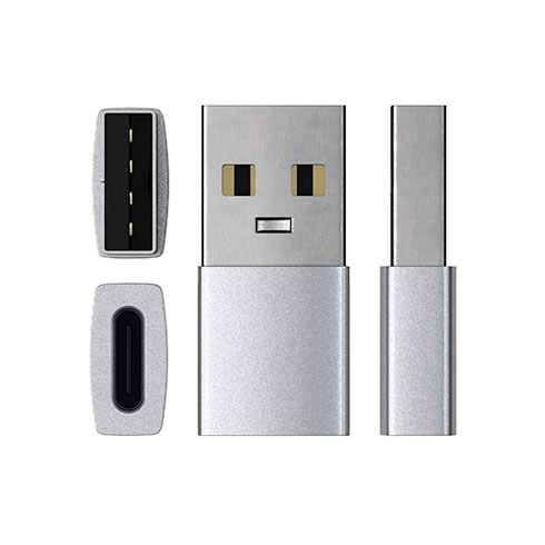 Satechi adaptér USB 3.0 to USB-C - Silver Aluminium 