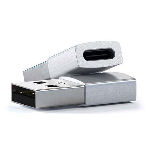 Satechi adaptér USB 3.0 to USB-C - Silver Aluminium 
