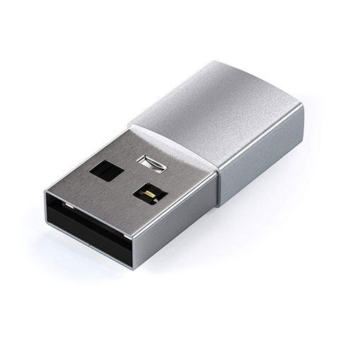 Satechi adaptér USB 3.0 to USB-C - Silver Aluminium