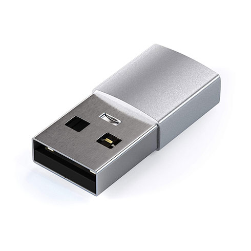 Satechi adaptér USB 3.0 to USB-C - Silver Aluminium 
