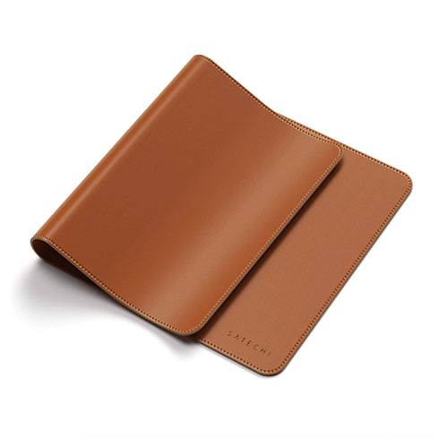 Satechi Eco Leather Desk Mat Brown