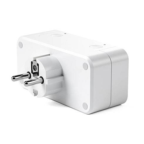 Satechi  Dual Smart Outlet works with Apple Home - White