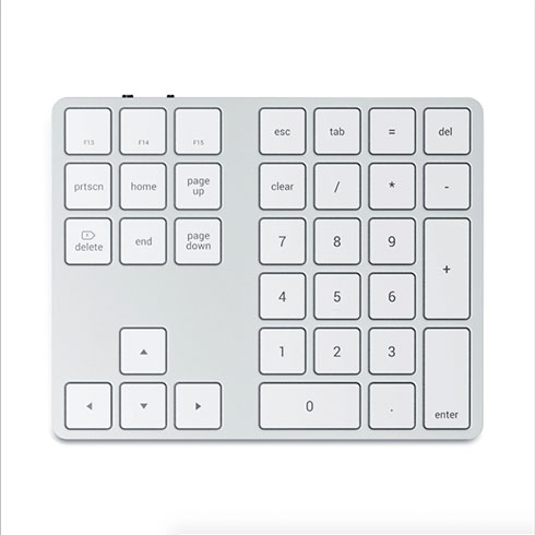 Satechi numerická klávesnica Bluetooth Extended Keypad - Silver Aluminium 