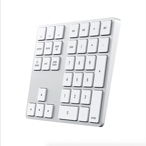 Satechi numerická klávesnica Bluetooth Extended Keypad - Silver Aluminium