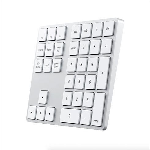 Satechi numerická klávesnica Bluetooth Extended Keypad - Silver Aluminium 
