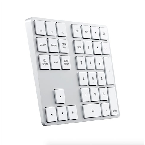 Satechi numerická klávesnica Bluetooth Extended Keypad - Silver Aluminium 