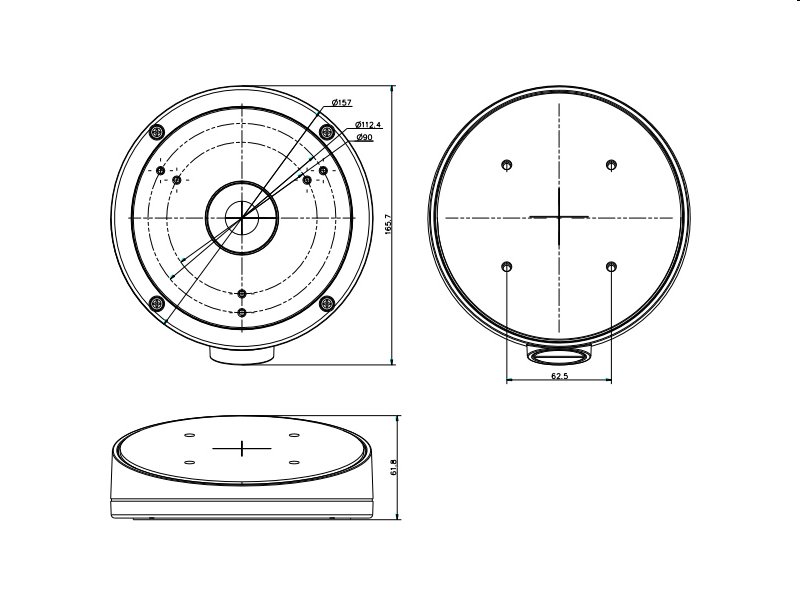 Hikvision DS-1281ZJ-M - podložka 