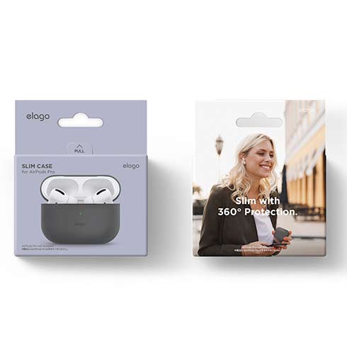 Elago Airpods Pro Slim Silicone Case - Dark Gray 