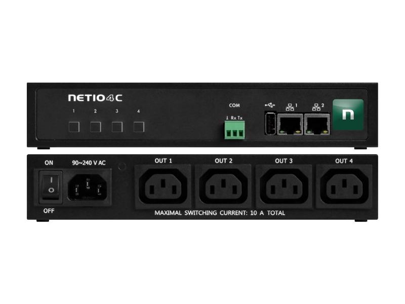 NETIO PowerPDU 4C EU 4xIEC320 C13, měření el.hodnot, 2xLAN, seriál, SCZ, IOC, API, IP Watchdog, LUA 