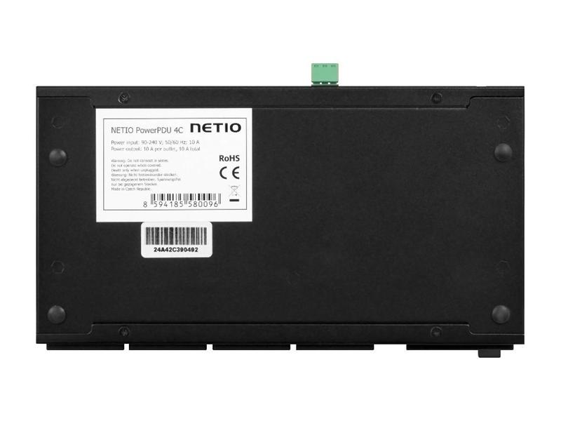 NETIO PowerPDU 4C EU 4xIEC320 C13, měření el.hodnot, 2xLAN, seriál, SCZ, IOC, API, IP Watchdog, LUA 