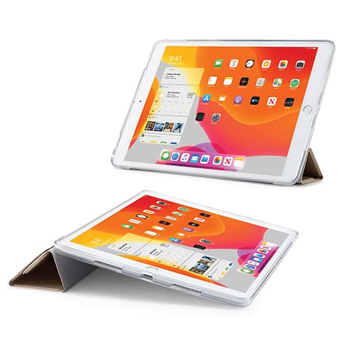 Pipetto puzdro Origami Metallic Case pre iPad 10.2 2019/2020/2021 - Gold