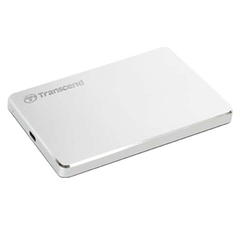 Transcend ext. HDD 1TB StoreJet 25C3N USB 3.1 - Silver Aluminium 