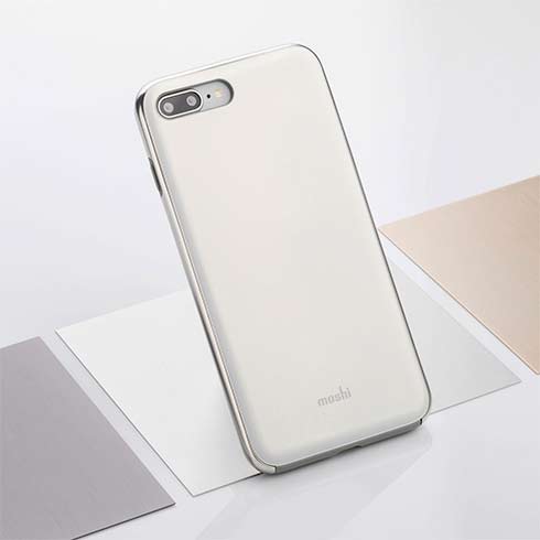 Moshi kryt iGlaze pre iPhone 7 Plus/8 Plus - Peal White 