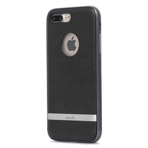 Moshi kryt Napa pre iPhone 7 Plus/8 Plus - Charcoal Black 