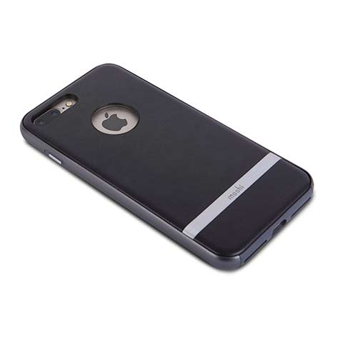 Moshi kryt Napa pre iPhone 7 Plus/8 Plus - Charcoal Black 