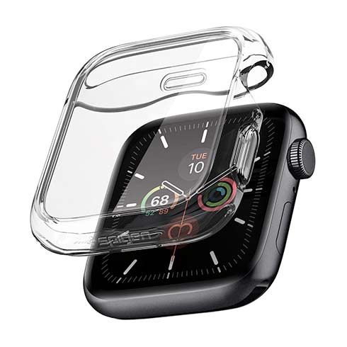 Spigen kryt Ultra Hybrid pre Apple Watch 4/5/6/SE/SE 2 44mm - Crystal Clear 