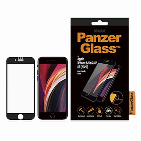 PanzerGlass ochranné sklo Friendly Case pre iPhone 7/8/SE 2020/2022 - Black Frame 