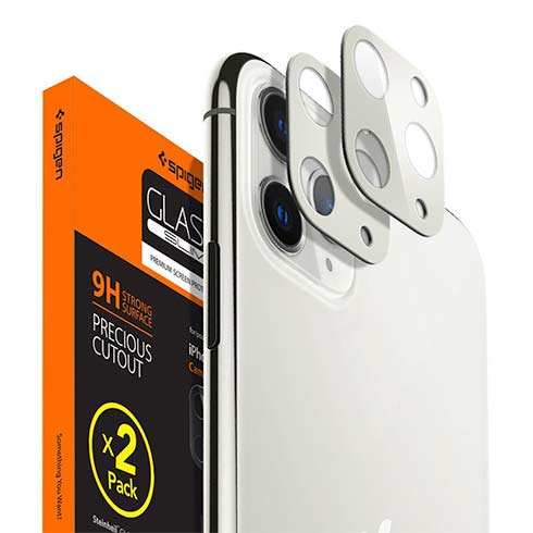 Spigen Camera Lens Screen Protector pre iPhone 11 Pro/Pro Max - Silver 