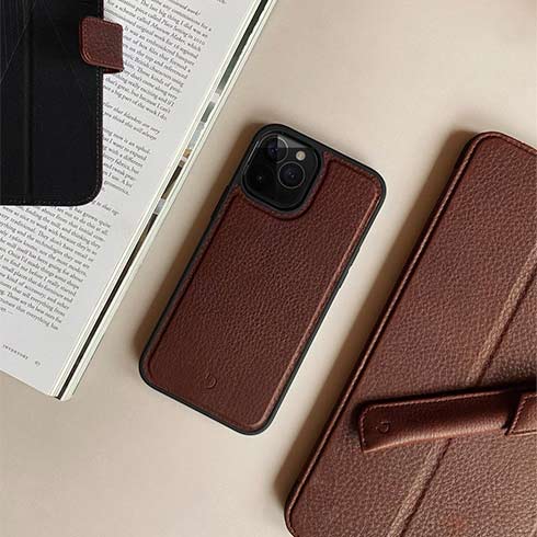 Decoded puzdro Leather Detachable Wallet pre iPhone 12 mini - Brown 