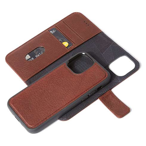 Decoded puzdro Leather Detachable Wallet pre iPhone 12 mini - Brown 