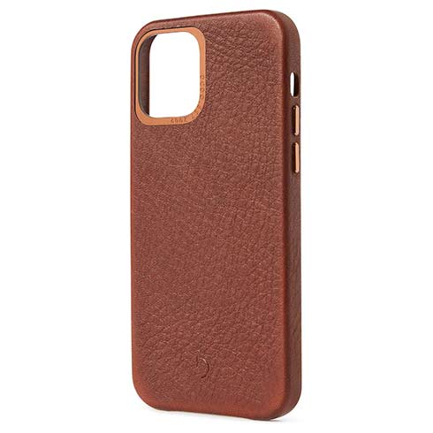 Decoded kryt Leather Backcover pre iPhone 12 mini - Brown 