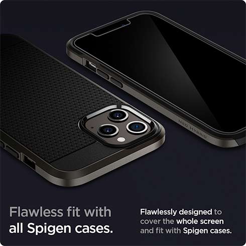 Spigen ochranné sklo GLAS.tR Slim HD pre iPhone 12/12 Pro - Clear 