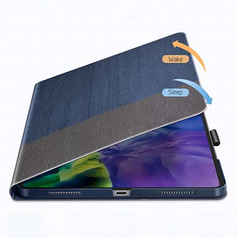 ESR puzdro Urban Premium Folio Pencil Case pre iPad Air 10.9" 2020/2022 - Blue Gray 