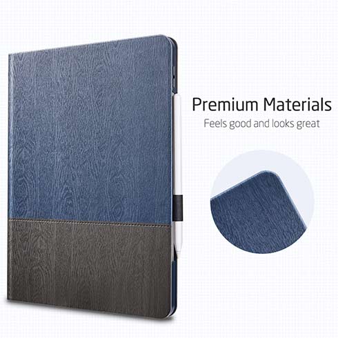 ESR puzdro Urban Premium Folio Pencil Case pre iPad Air 10.9" 2020/2022 - Blue Gray 