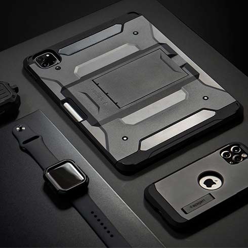 Spigen kryt Tough Armor Pro pre iPad Pro 12.9" 2020 – Black 
