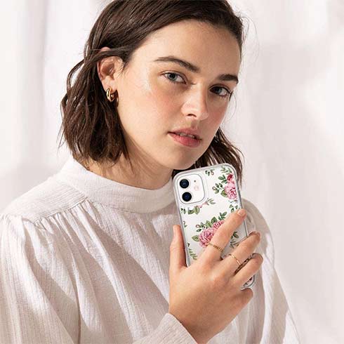 Spigen kryt Cecile pre iPhone 12 mini - Pink Floral 
