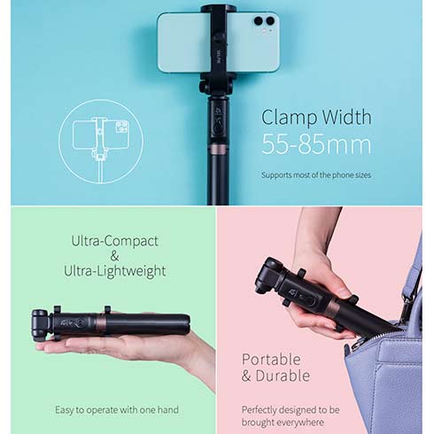 Adam Elements Selfie Wireless Bluetooth Tripod Stick - Black 