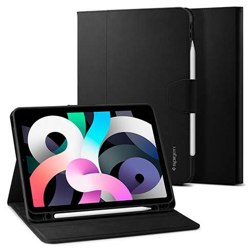 Spigen puzdro Liquid Air Folio Case pre iPad Air 11" M1/M2/M3 – Black 
