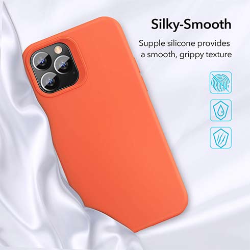 ESR kryt Cloud Soft Silicone Case pre iPhone 12/12 Pro - Orange 