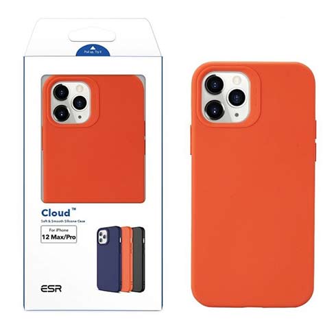 ESR kryt Cloud Soft Silicone Case pre iPhone 12/12 Pro - Orange 
