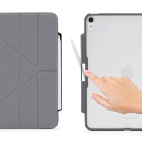 Pipetto puzdro Origami Pencil Case pre iPad Air 10.9"/Air 11" M2 2024 - Dark Grey