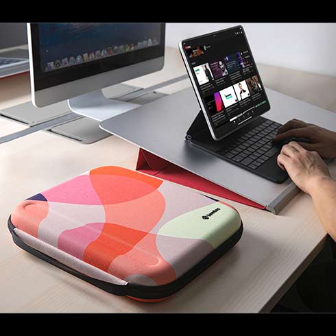 TomToc puzdro Smart A06 PadFolio Eva Case pre iPad Pro 12.9"/Pro, Air 13" - Mixed Orange 