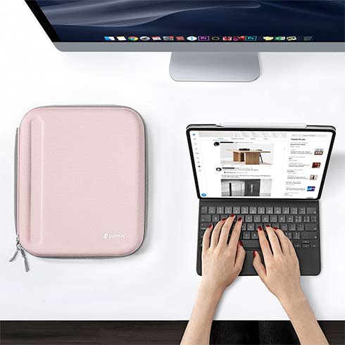 TomToc puzdro Smart A06 PadFolio Eva Case pre iPad Pro 12.9"/Pro, Air 13" - Sakura 