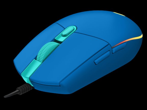 Logitech G102 LIGHTSYNC - herná myš, USB - modrá