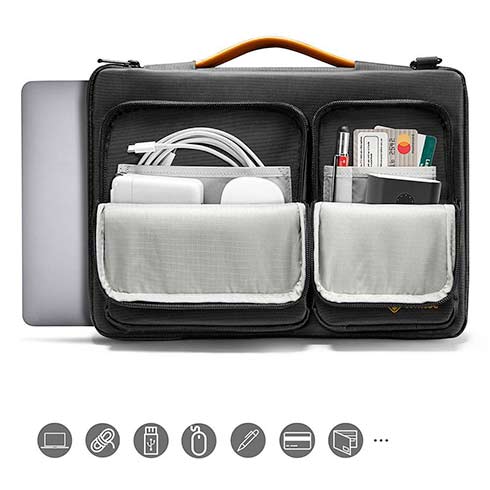 tomtoc Messenger - 16" MacBook Pro 2019, čierny 