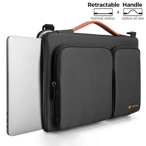 tomtoc Messenger - 16" MacBook Pro 2019, čierny 