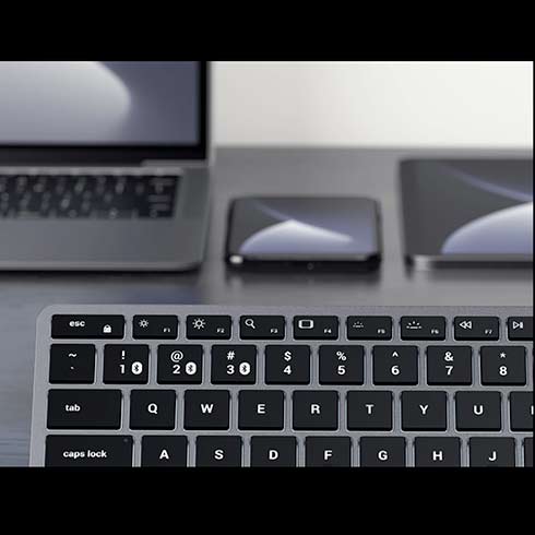 Satechi klávesnica Slim X1 Bluetooth Backlit Keyboard - Space Gray 