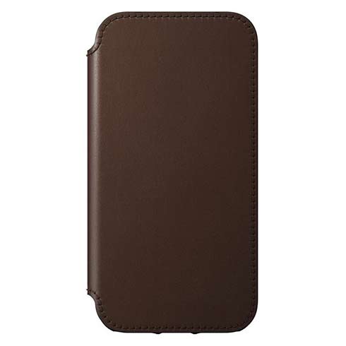 Nomad puzdro Rugged Folio with Magsafe pre iPhone 12 mini - Rustic Brown 