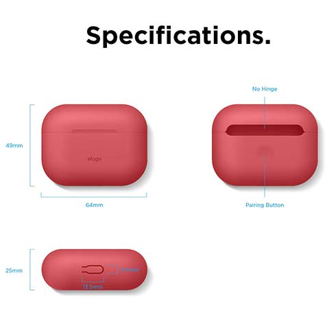 Elago Airpods Pro Silicone Case - Red 