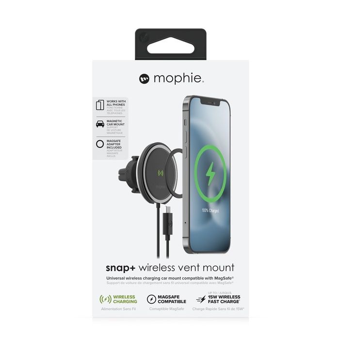 Mophie Snap+ Wireless Car Charger for iPhone with MagSafe 15W bezdrôtová auto nabijačka 