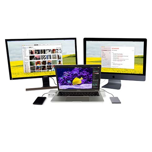 LandingZONE Dock pre MacBook Pro Retina 13" without Touchbar - White 