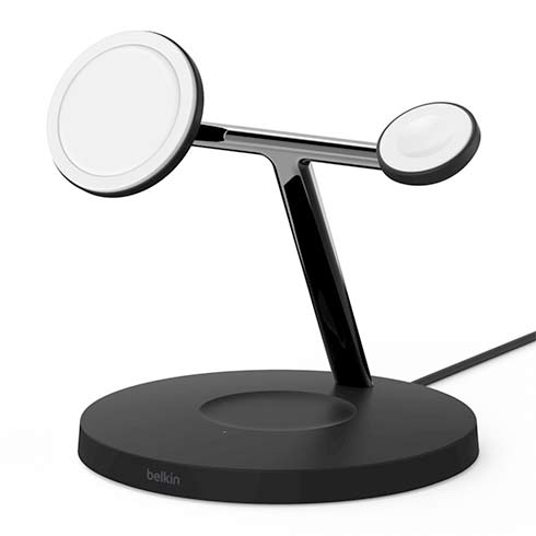 Belkin Boost Charge Pro 3-in-1 Wireless Charger with Magsafe 15W - Black 