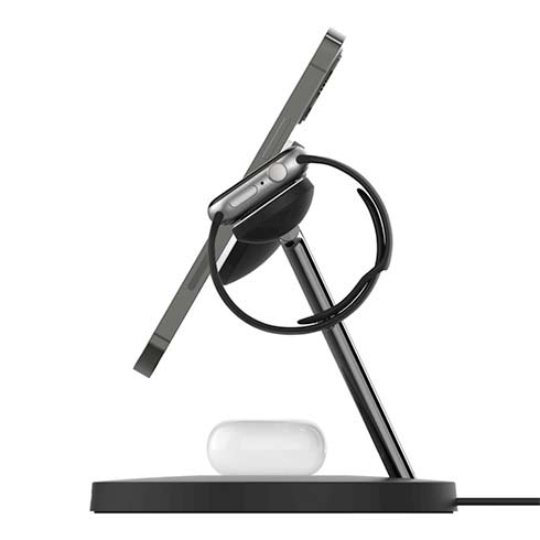 Belkin Boost Charge Pro 3-in-1 Wireless Charger with Magsafe 15W - Black 