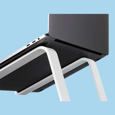 TwelveSouth stojan Curve SE pre MacBook - White Aluminium 